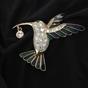 Humming bird brooch